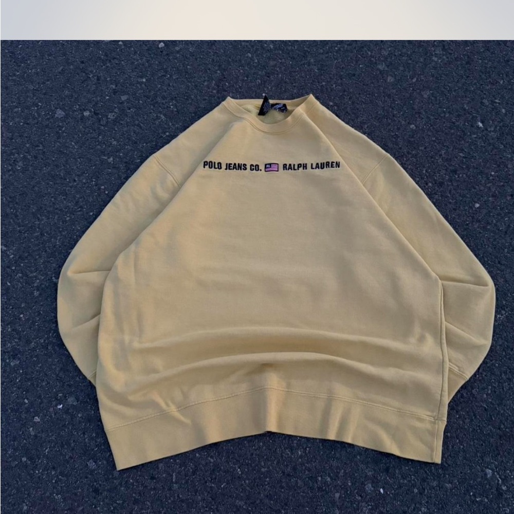 Ralph Lauren Men's Beige Crewneck Sweater